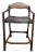 Contemporary Brown Sculpted Bar Stool For Sale