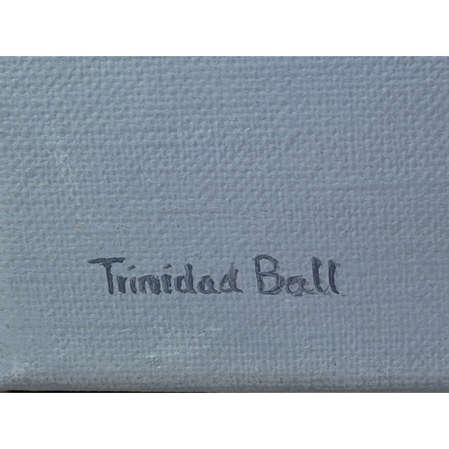 Wood Trinidad Ball British Contemporary Coastal Landscape Oil Painting, Together, 2012 For Sale - Image 7 of 18