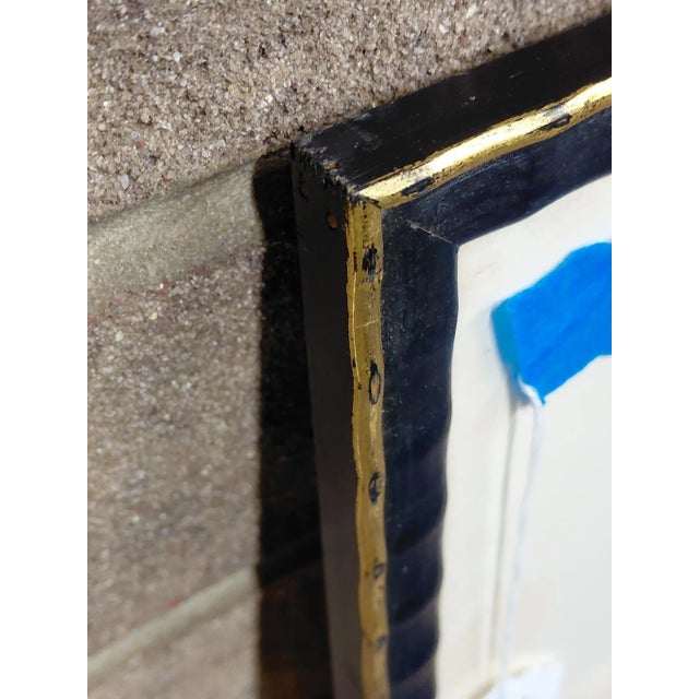 Framed Signed J. Akston African Fetish Enamel on Paper Painting For Sale - Image 10 of 10