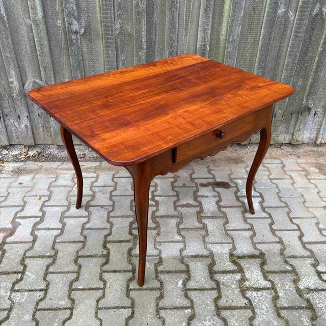 Antique Table in Cherry & Oak Wood, France For Sale - Image 5 of 16