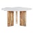 Matthew Izzo Home Essence Round Dining Table With Pine Base and White Marble Top For Sale