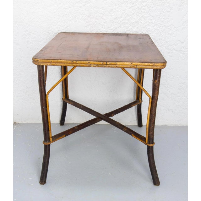 French Console or Side Table in Hazel Wood, 1920s For Sale - Image 4 of 11