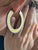 Miriam Salat Iconic timeless Resin Ivory Hoops Set In Sterling Silver & Topaz For Sale - Image 17 of 18