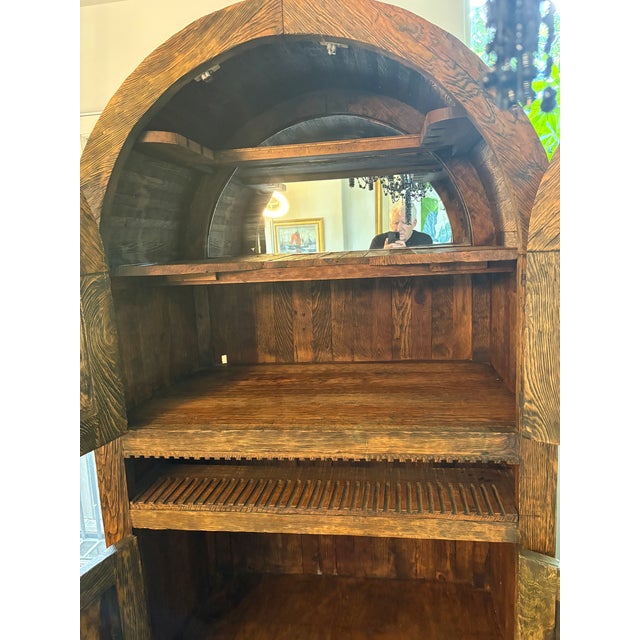 Wood Antique Wooden Storage Cabinet For Sale - Image 7 of 7