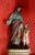 Large Religious Statue of Saint Joseph and the Baby Jesus in Polychrome Terracotta and Gilded Wood For Sale - Image 4 of 11