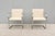 Metal Ludwig Mies Van Der Rohe Brno Tubular Chairs in Cream Fabric by Gordon - A Pair For Sale - Image 7 of 18