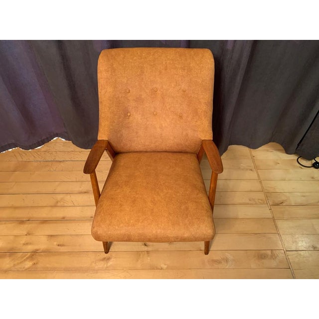 Wood Vintage Armchair, Italy, 1960s For Sale - Image 7 of 15