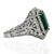 Late 20th Century 6.81 Carat Colombian Emerald Ring, Size 5 For Sale - Image 4 of 5