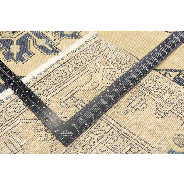 Textile Antique-Worn Persian Viss Rug - 06'11 X 09'10 For Sale - Image 7 of 11