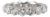Ladies 14k White Gold Full Eternity 2.93ct Diamond Wedding Band, Size 4 For Sale