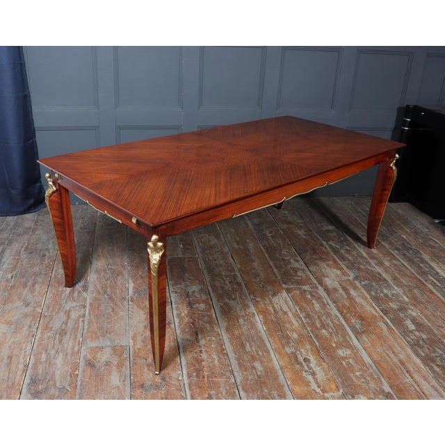 French Art Deco Rosewood Dining Table, 1925 For Sale - Image 15 of 18