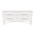 Whitecraft Vintage Coastal White Bamboo & Wood Low 4-Drawer Dresser For Sale