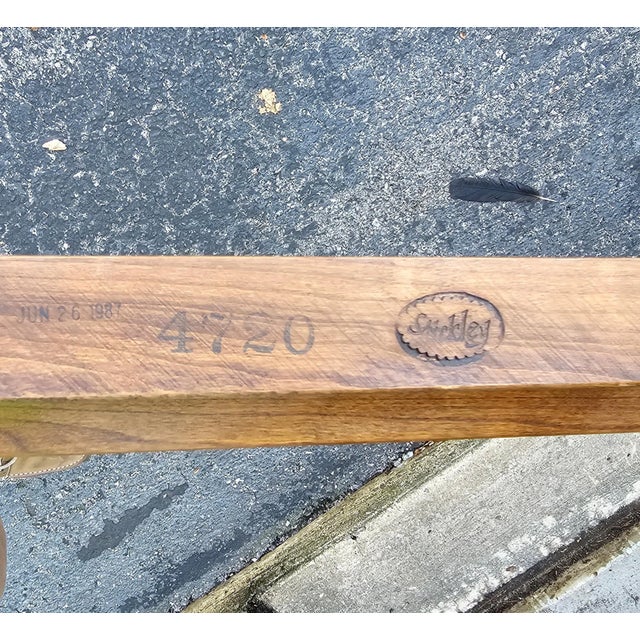 Stickley Chippendale Walnut and Tempered Ogee Cut Edge Glass Top Coffee Table For Sale - Image 10 of 12