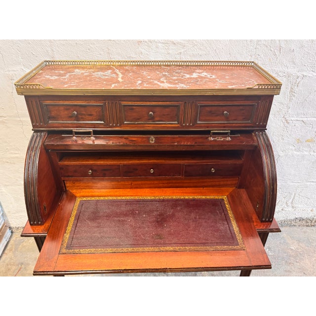 French Louis XVI Style Roll Top Desk For Sale - Image 18 of 18