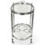 Metal Vintage French Neoclassical Chrome Plated and Brass Drinks Trolley with Serving Tray, 1950s For Sale - Image 7 of 18