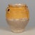 A 19th century French earthenware pot à confit with traditional yellow glaze. Good condition with minor chips and losses...