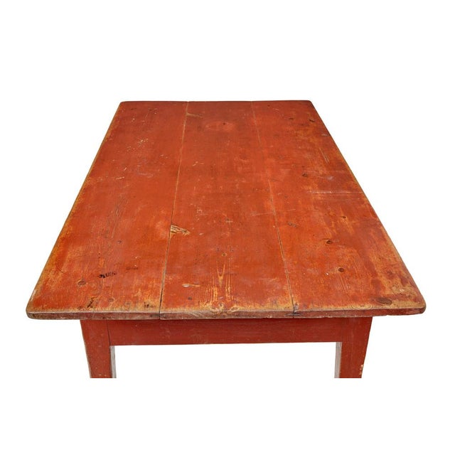 Swedish Painted Pine Table, 1860 For Sale - Image 9 of 11