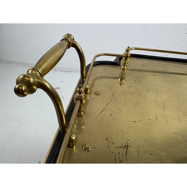 Hand Painted Gallery Tray Side Table After Maitland Smith For Sale - Image 9 of 11