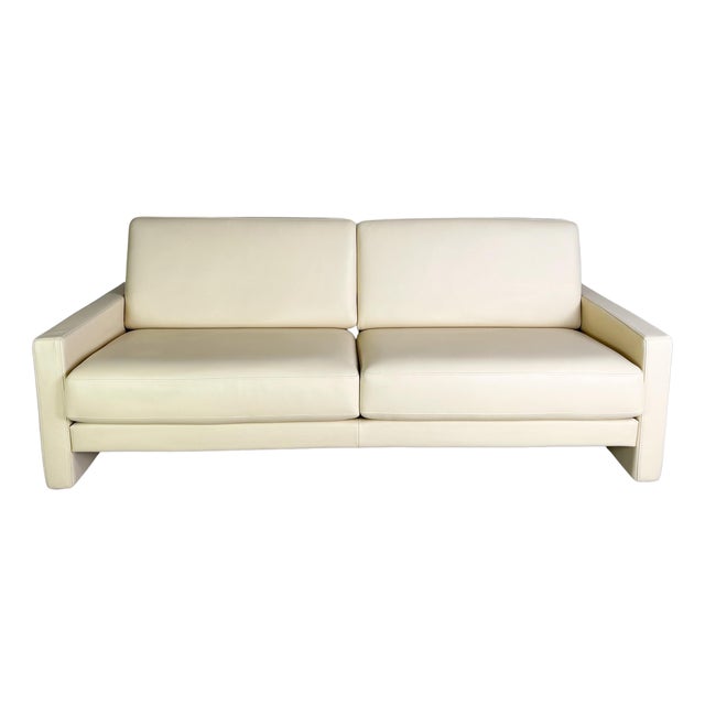 Two-Seater Beige Ego G Leather Sofa from Rolf Benz For Sale