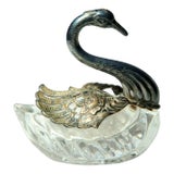 Sterling Silver and Crystal Ring Box or Trinket Box. Very Elegant Presentation. For Sale