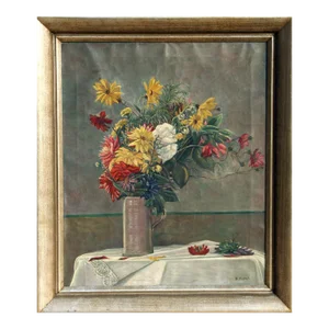 Blumenstrauss in Vase, Rudolf Probst, Painting