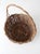 Brown Vintage Wicker Basket With Handle For Sale - Image 8 of 11