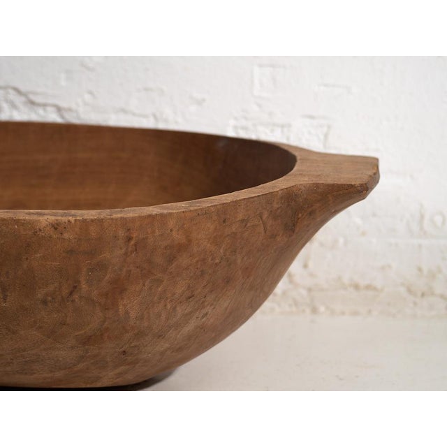 Antique Carved Wooden Bowl For Sale - Image 6 of 8