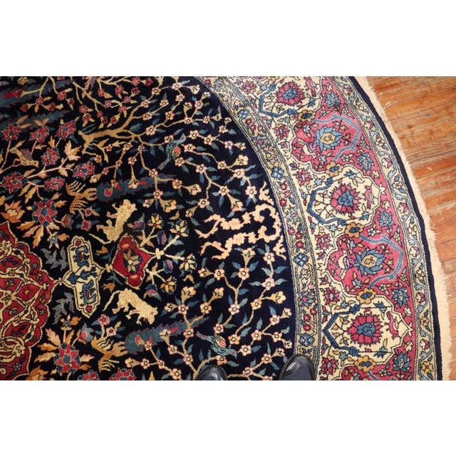 Antique Indian Pictorial Rug - 10'10" x 10'11" For Sale - Image 10 of 12