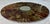 Late 20th-Century Verre Eglomisé-Style Reverse Painted Ribbed Glass Wall Mirror For Sale - Image 13 of 18
