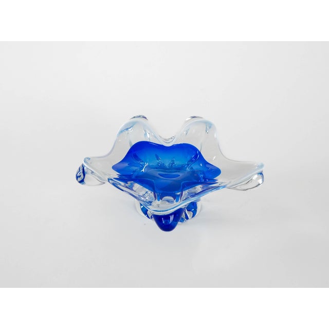 Italian Flower Platter in Murano Glass, Italy, 1960s For Sale - Image 6 of 9