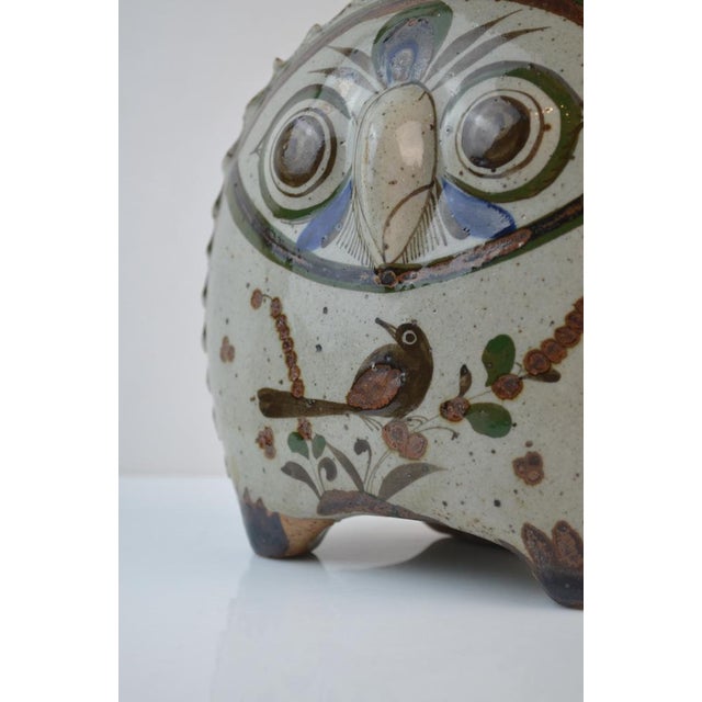 Tonalá Folk Art Ceramic Owl Sculpture by Jorge Wilmot, Mexico, 1960 For Sale - Image 9 of 15