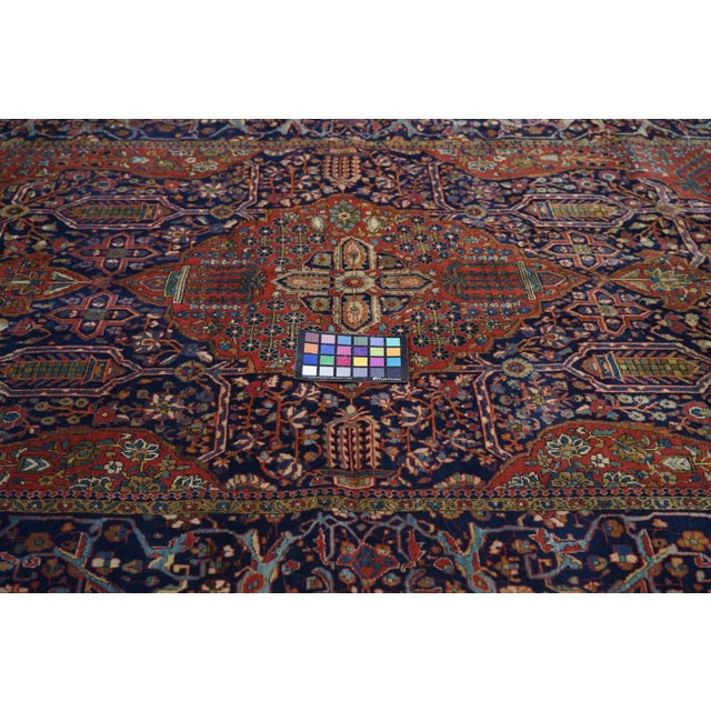 Late 18th Century Antique Mohtasham Kashan Rug 4'4'' X 6'6'' For Sale - Image 10 of 11