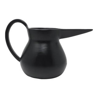 1990s Italian Bucchero Ceramic "Gubbio" Blade-Spout Jug by Gio Ponti for Neoponti/Costantino For Sale