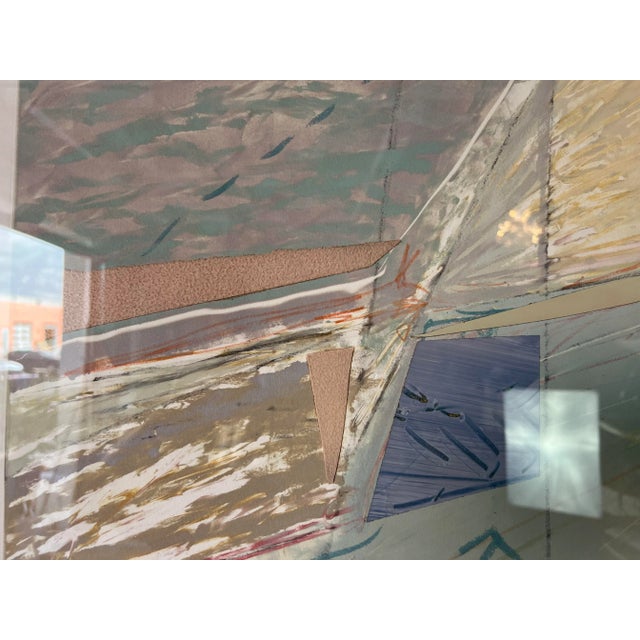 Pink 80's Patricia A. Beatty " Speaking Mi Tongues " Mixed Media Art-Work For Sale - Image 8 of 13