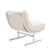 Metal Vintage Mid Century Scoop Chrome Lounge Chair For Sale - Image 7 of 8