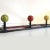French Coat Rack with Balls and Mirror, 1950s For Sale - Image 6 of 8