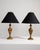 Brass Early 20th Century France Antique Brass Pair Of Brass Urn Table Lamps For Sale - Image 8 of 11