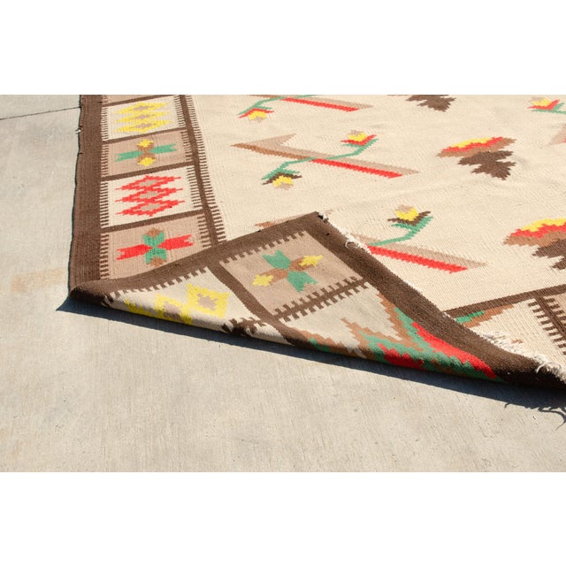 Large Vintage Modern Kilim Rug, 1970s For Sale - Image 14 of 16