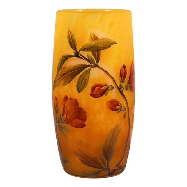 Art Nouveau Cameo Vase from Daum Nancy, 1890s For Sale