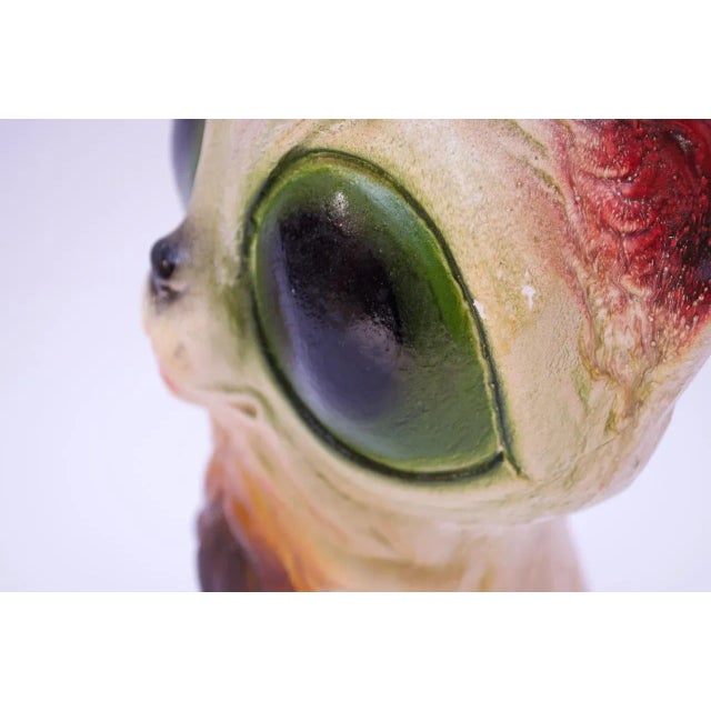 Cream 1950s American Painted Chalkware Cat For Sale - Image 8 of 13