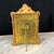 Metal Antique French Ornate Gilt Metal Photo Frame With Original Portrait & Pressed Edelweiss For Sale - Image 7 of 7