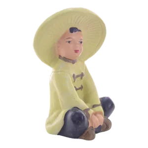 Asian Chartreuse Sitting Figure