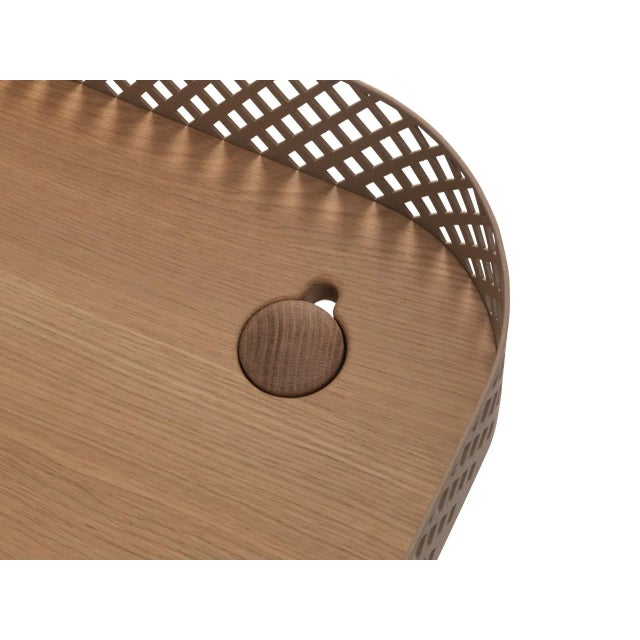 Contemporary Beddingham Oak Side Table by Sjoerd Vroonland for Revised For Sale - Image 3 of 5