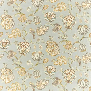 Morris & Co Theodosia Fabric in Grey