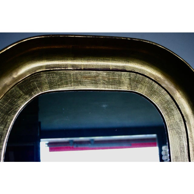 Large Anthroposophic Gold Leaf-Gilded Mirror by Max Knolls, 1950s For Sale - Image 4 of 10