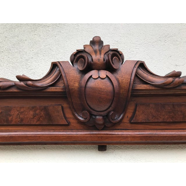 Historic Walnut Pediment For Sale - Image 3 of 18