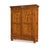 Biedermeier hall cabinet, Rheinhessen, circa 1830; walnut with very beautiful grain on the doors; can be disassembled;...