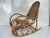 Vinatge Coastal Rattan Rocking Chair For Sale - Image 9 of 9