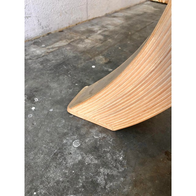 Vintage Coastal Twisted Pretzel Rattan Dining Table. Circa 1980s For Sale - Image 9 of 13