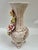 1960s Tall Vintage Capodimonte Porcelain Floral Vase, Made in Italy For Sale - Image 5 of 10